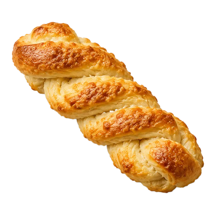 Trenza de queso horneada